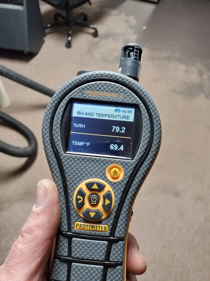 Moisture meter humidity assessment for Mold Remediation & Removal in Fairmount